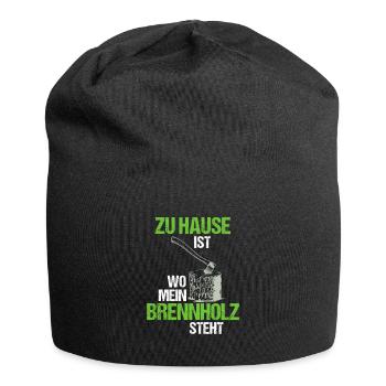 Brennholz Axt Holz Machen - Jersey-Beanie - Schwarz - Vorne