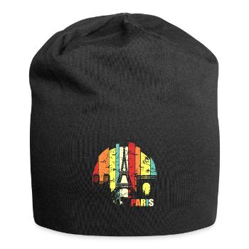 Paris - Jersey-Beanie - Schwarz - Vorne