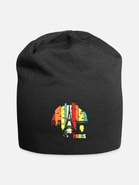 Paris - Bonnet en jersey - noir
