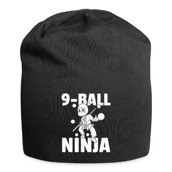 Ninja Billard Snooker Pool Spieler - Jersey-Beanie - Schwarz - Vorne