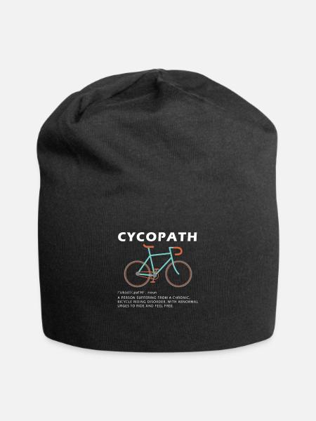 Cycopath Funny Cycling Gifts Cycling Novelty Gifts - Jersey-Beanie - Schwarz