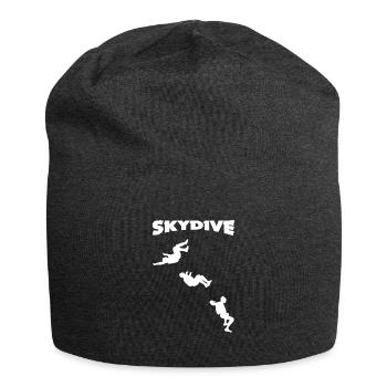Skydive Sitfly Evolution Sitting Freefly - Jersey Beanie - charcoal grey - Front