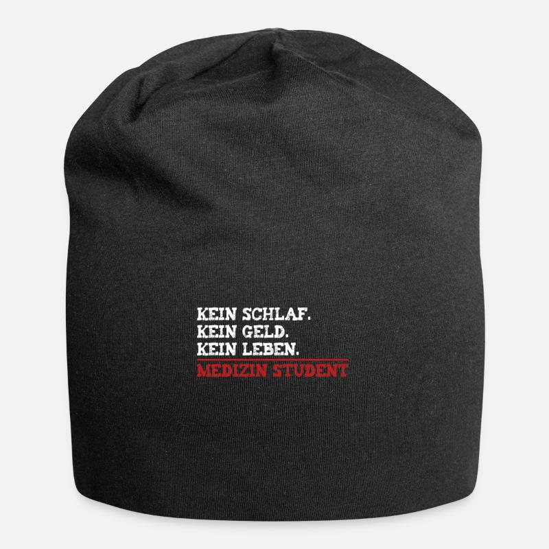 Medizin Student - Jersey-Beanie - Schwarz