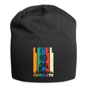 Level 18 Complete 18 years 18 years 18 birthday - Jersey Beanie - black - Front