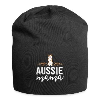 Chemise Aussie Mama Dog Mom pour les femmes australiennes - Bonnet en jersey - noir - Devant