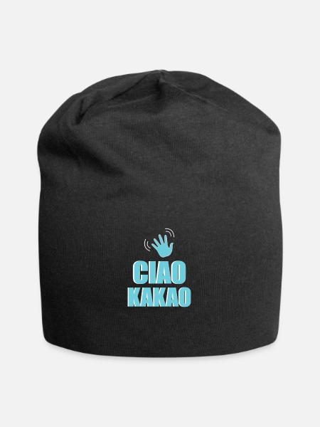 Ciao Kakao Adios auf Wiedersehen bis dann bye ciao - Jersey-Beanie - Schwarz