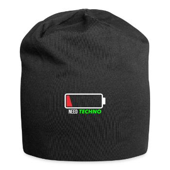 Need techno - Jersey Beanie - black - Front