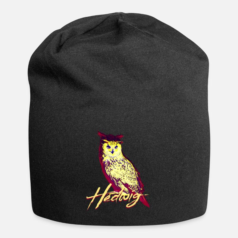 Hedwig Owl - Bonnet en jersey - noir