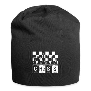 Schach - Jersey-Beanie - Schwarz - Vorne