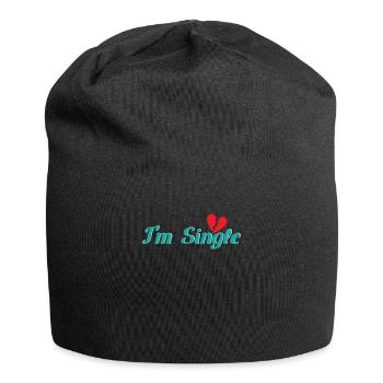 Alleinstehend I´m Single - Jersey-Beanie - Schwarz - Vorne