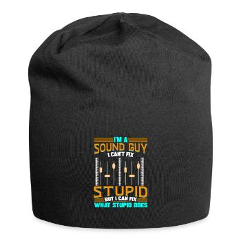Sound Engineer Music Production DJ Audio Guy - Jersey Beanie - black - Front