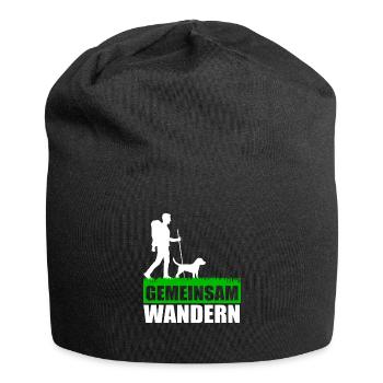Wanderung Hund - Jersey-Beanie - Schwarz - Vorne