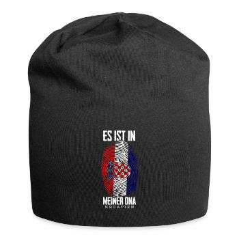 Kroatien - Jersey-Beanie - Schwarz - Vorne