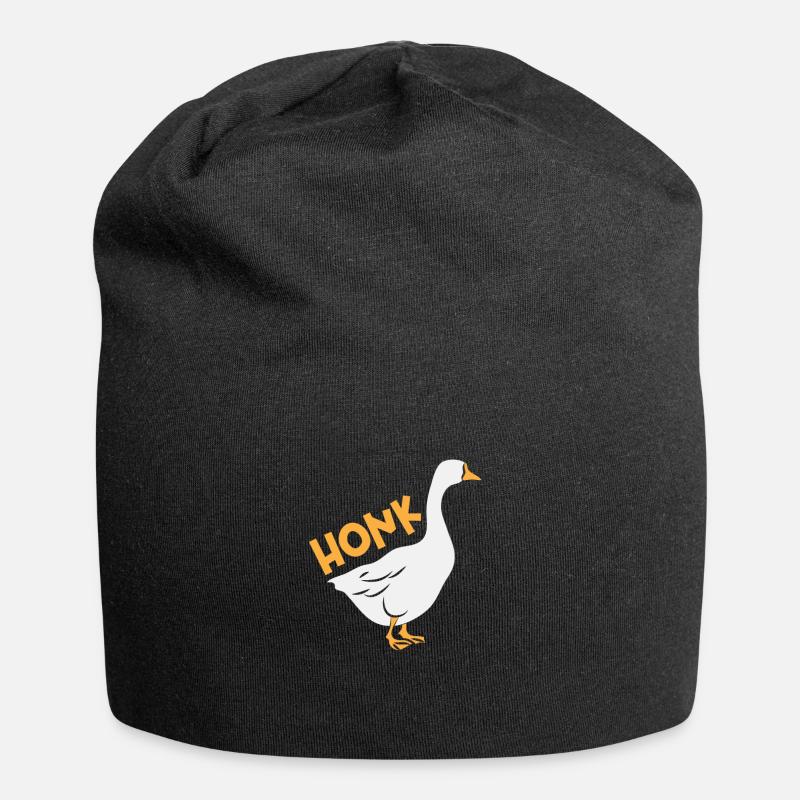 Honk Gans - Jersey-Beanie - Schwarz