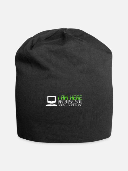IT Computer IT Support IT Tickersystem - Jersey-Beanie - Schwarz