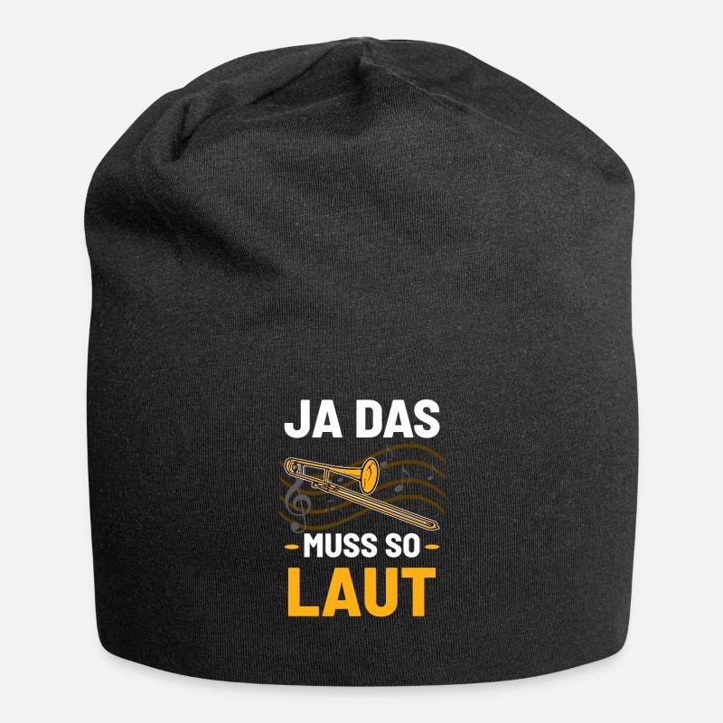 Posaune Posaunist Marching Band - Jersey-Beanie - Schwarz