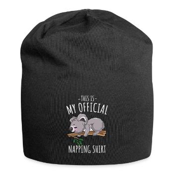 This Is My Offical Napping Shirt Sleep Lazy - Jersey Beanie - black - Front