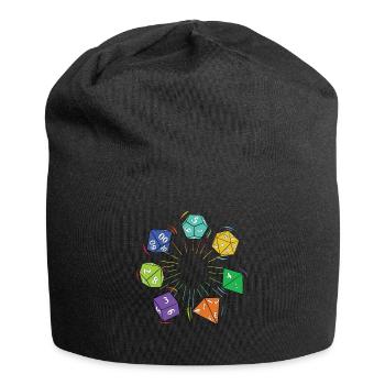 Pen & Paper Spiel - Jersey-Beanie - Schwarz - Vorne