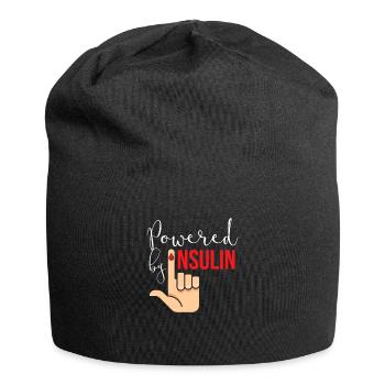 Powered By Insulin Diabetic Sugar Diabetes - Bonnet en jersey - noir - Devant