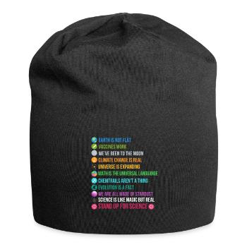 Cadeau scientifique scientifique chimie - Bonnet en jersey - noir - Devant