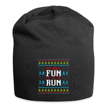 Ugly Christmas running sport - Jersey Beanie - black - Front
