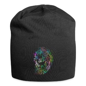Lion psychédélique sauvage - Bonnet en jersey - noir - Devant