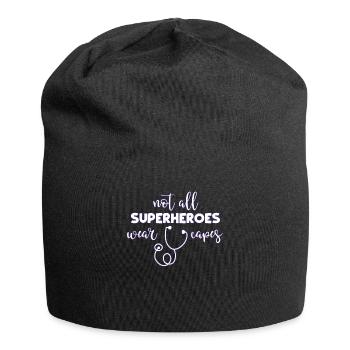 Arzt - Jersey-Beanie - Schwarz - Vorne
