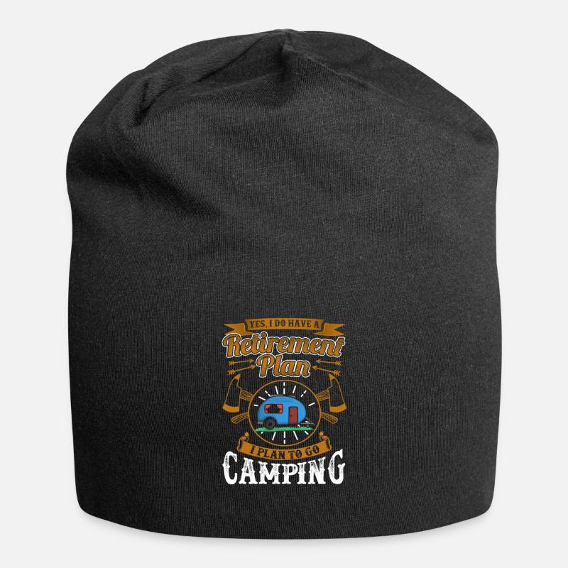 Ruhestand lustige Liebe Plan Camping RV Reisegeschenk - Jersey-Beanie - Schwarz