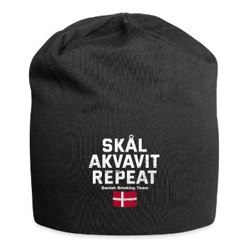 Dänemark - Jersey-Beanie - Schwarz - Vorne