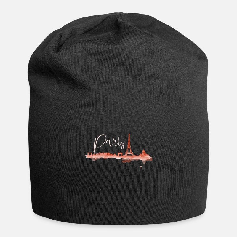 Paris - Bonnet en jersey - noir