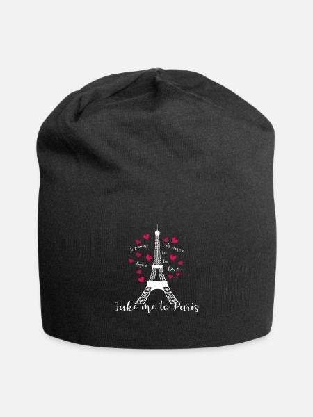 Paris - Bonnet en jersey - noir
