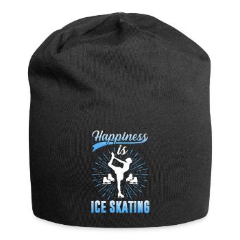 Patinage de vitesse Sports d’hiver Cadeau - Bonnet en jersey - noir - Devant
