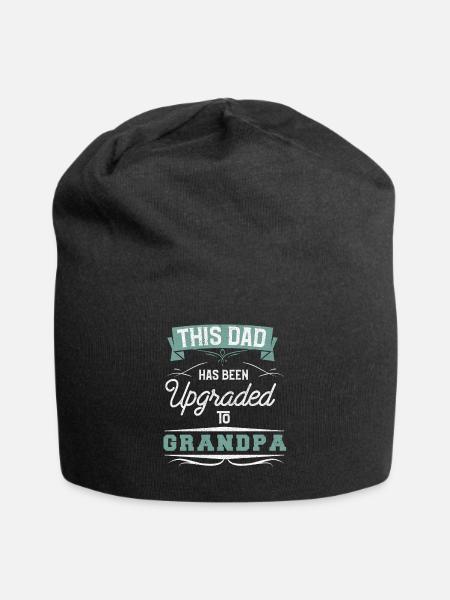 Grandpa Grandpa Gift Grandpa Becoming Grandpa - Jersey Beanie - black