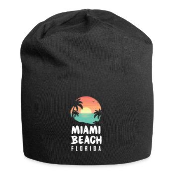 Miami Beach Florida Gifts Summer Vacation Florida - Jersey-Beanie - Schwarz - Vorne