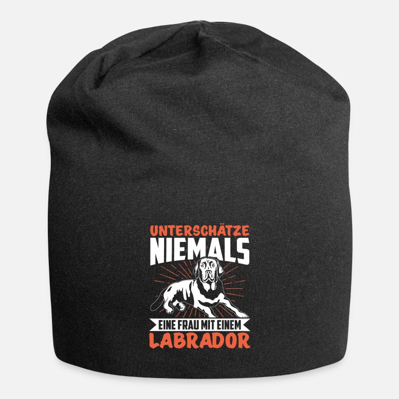 Labrador - Jersey-Beanie - Schwarz
