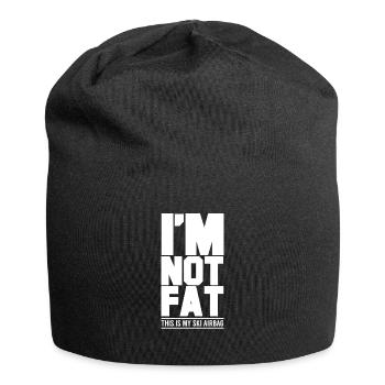 Ich bin nicht fett, das ist mein Ski Airbag - Jersey-Beanie - Schwarz - Vorne