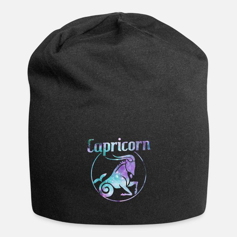 Zodiac Capricorne Capricorne - Bonnet en jersey - noir