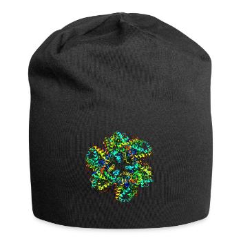 Cool Protein Molecule Chemistry Nerd Hemoglobin - Jersey Beanie - black - Front