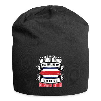 The voices in the head call for costa rica - Jersey Beanie - black - Front