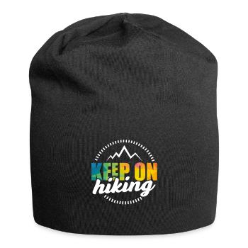 Supportive Keep On Motivational Hiking - Jersey-Beanie - Schwarz - Vorne