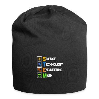 Wissenschaft - Jersey-Beanie - Schwarz - Vorne