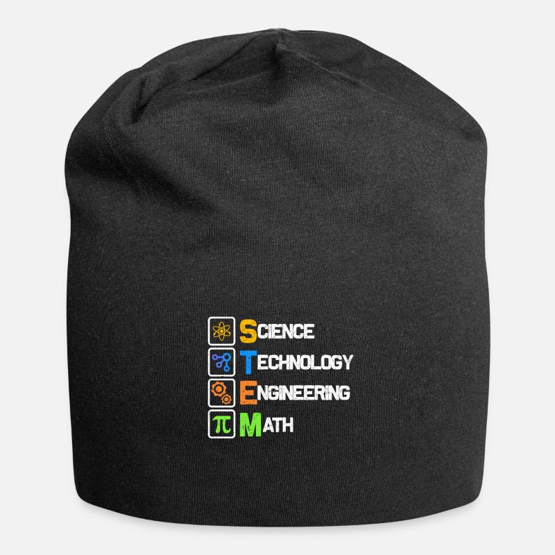 Wissenschaft - Jersey-Beanie - Schwarz