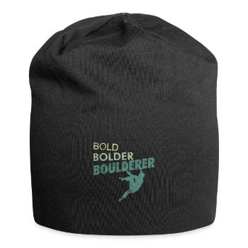 Bold Bolder Boulderer sport d'escalade et de bloc - Bonnet en jersey - noir - Devant