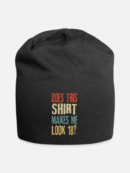 18th birthday - Jersey Beanie - black