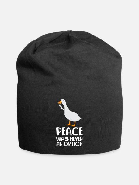 Internet meme Goose Frienden was never an option - Jersey Beanie - black