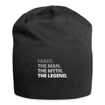 Fabio name saying gift - Jersey Beanie - black - Front