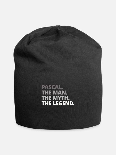 Pascal Name Spruch Geschenk - Jersey-Beanie - Schwarz