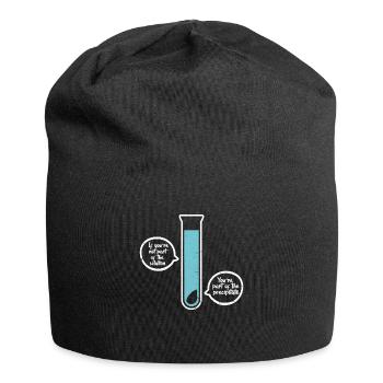 Chemistry science physics science laboratory gift - Jersey Beanie - black - Front
