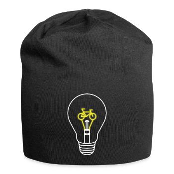 Fahrrad Lampe Glühbirne - Jersey-Beanie - Schwarz - Vorne