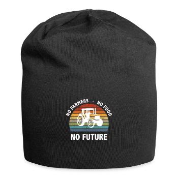 Agriculture demo protest for farmer and farmer - Jersey Beanie - black - Front